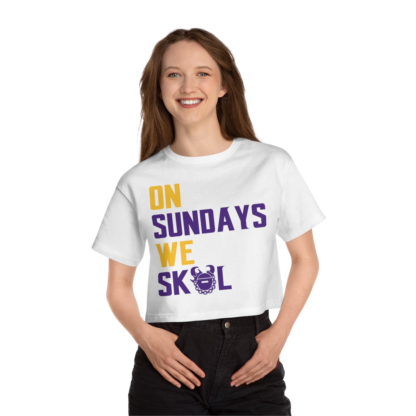 Women's Champion Heritage Cropped Top - On Sundays