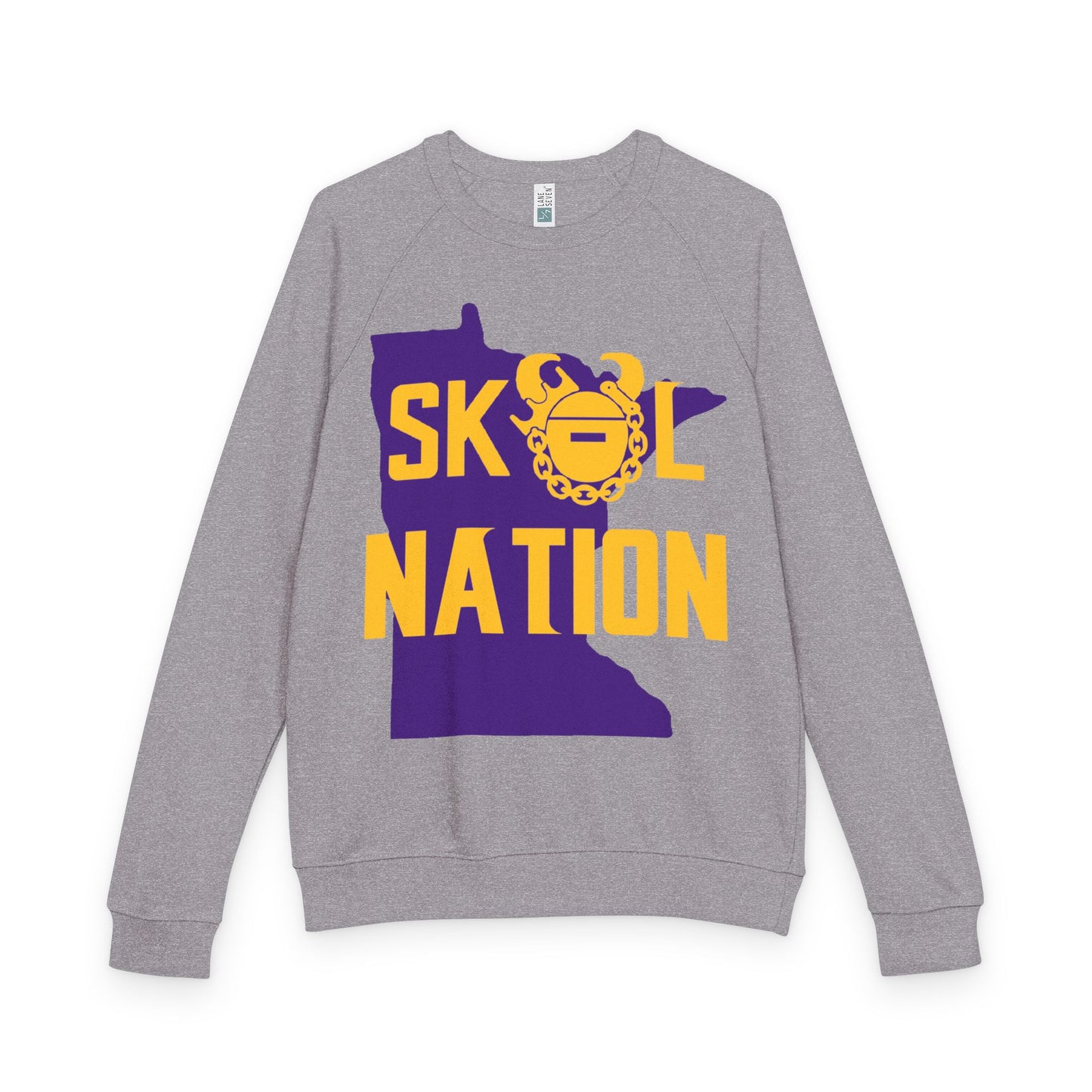 Unisex French Terry Raglan Crewneck - MN Nation