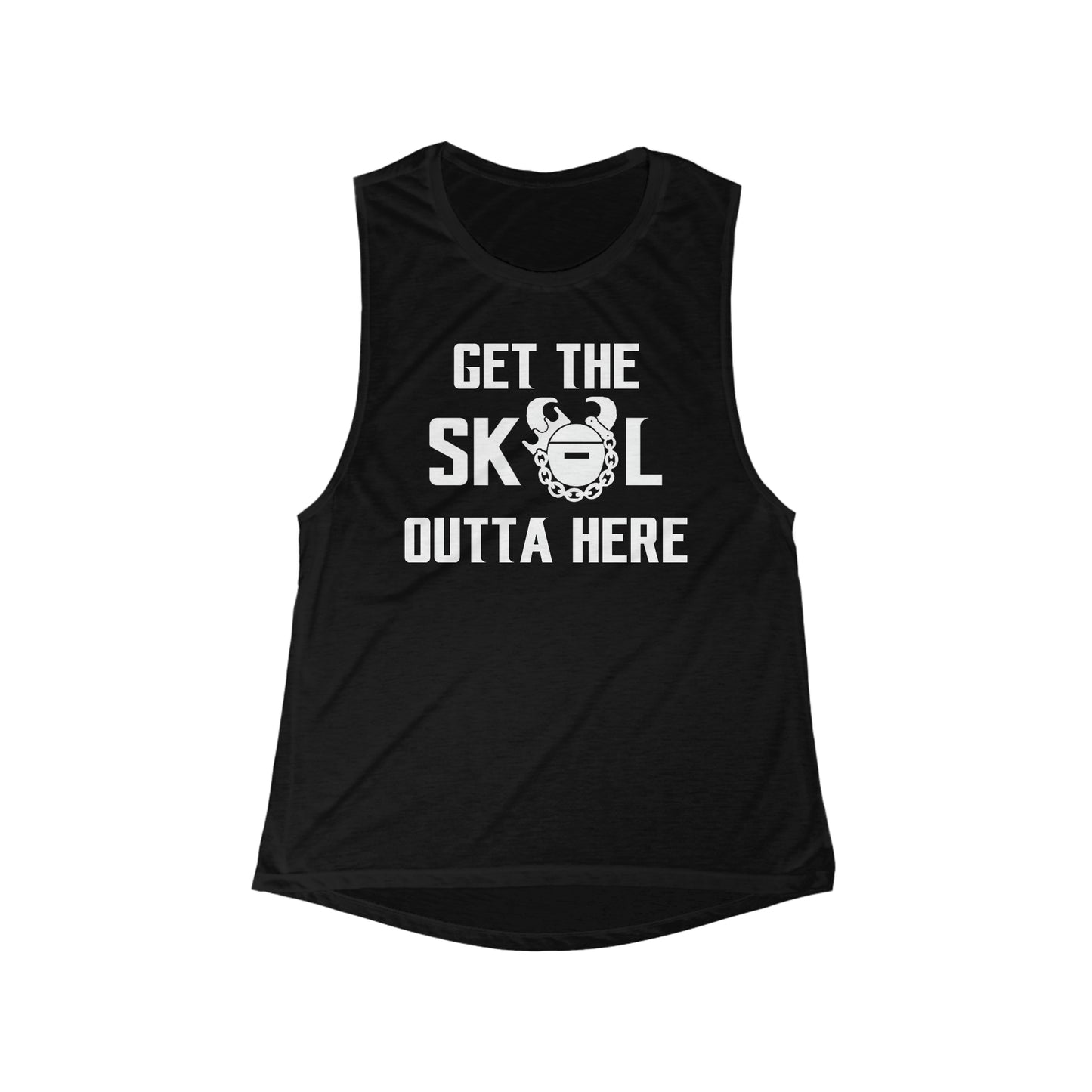 Women's Flowy Scoop Muscle Tank - Get OUTTA Here