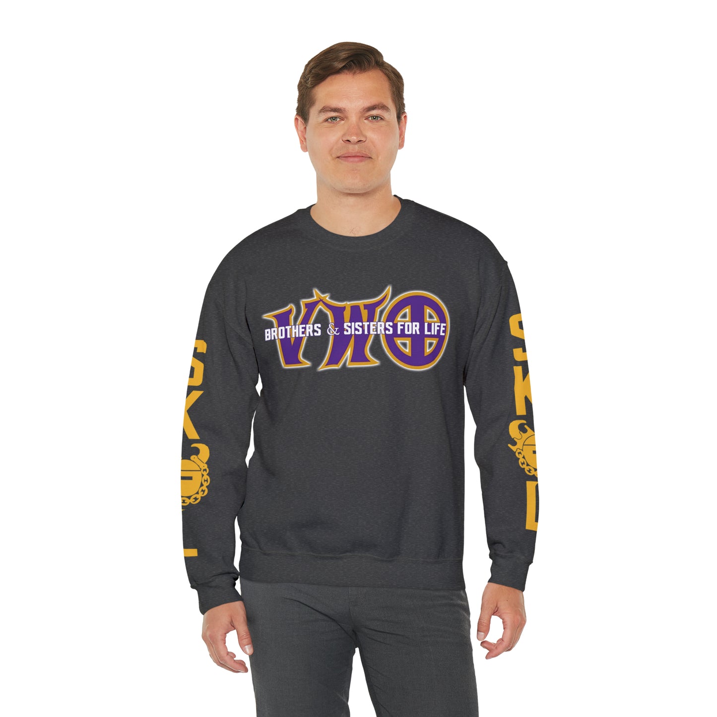 Unisex Heavy Blend™ Crewneck - VWO Brothers & Sisters + The Original (Sleeves)