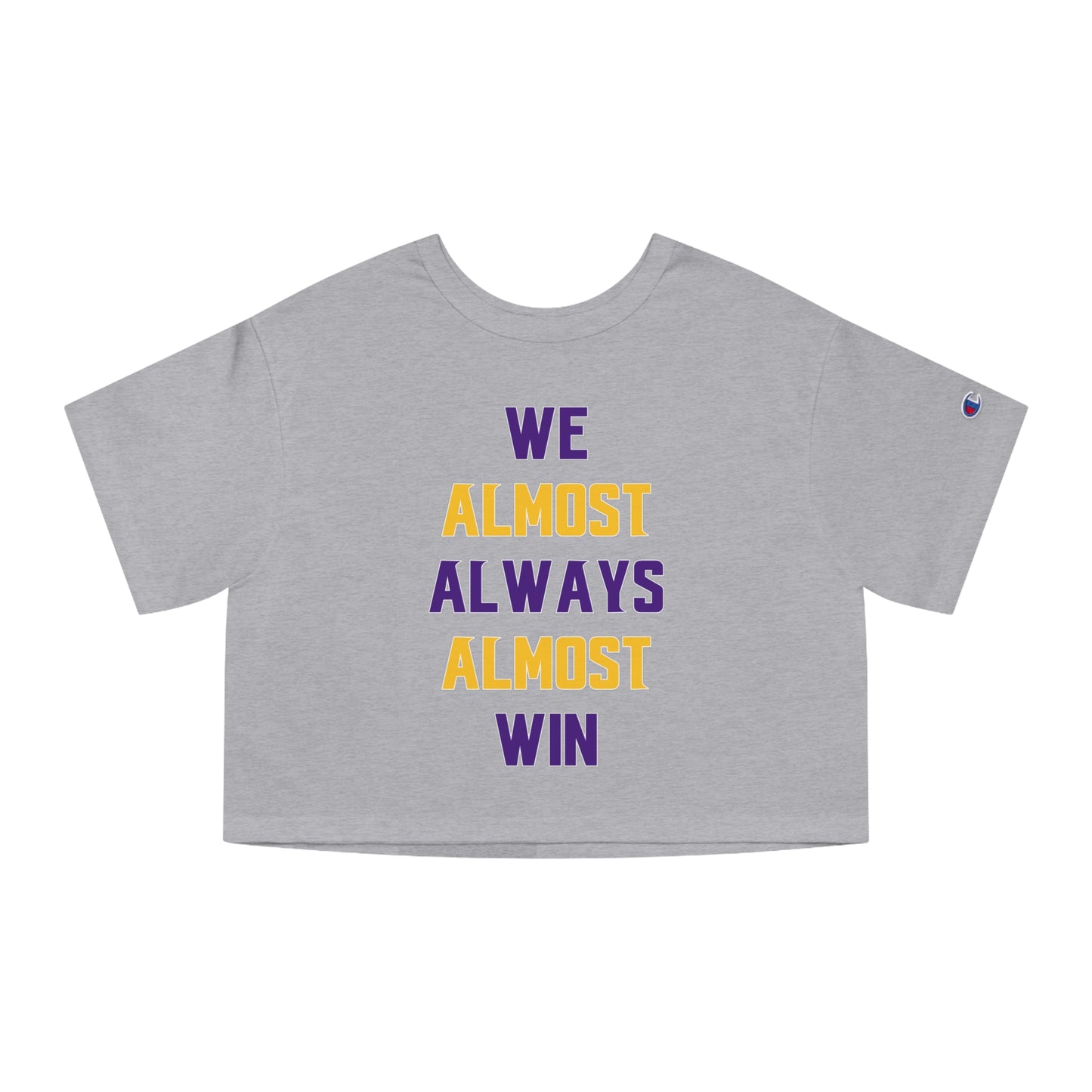 Women's Champion Heritage Cropped Top - ALMOST