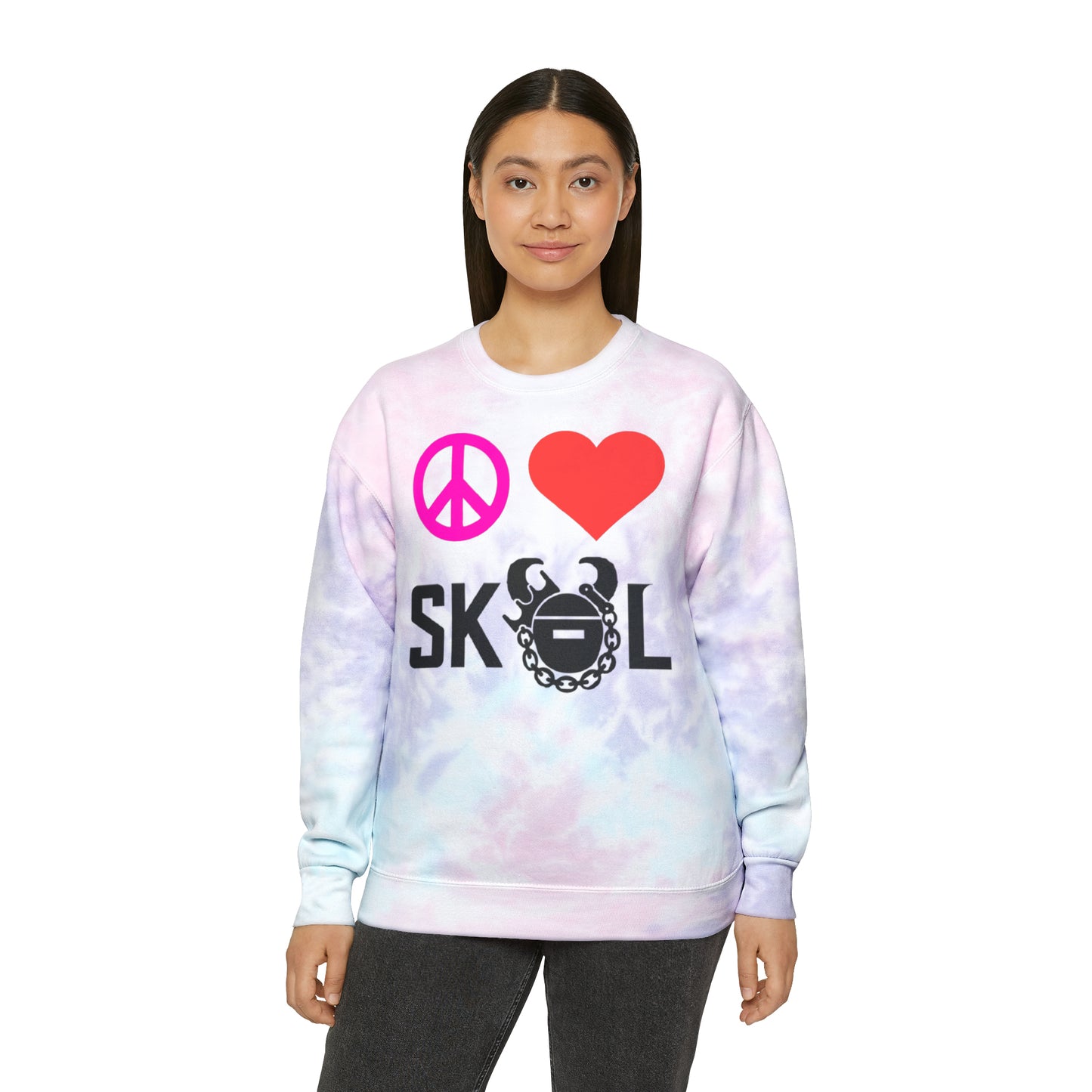 Tie-Dye Crewneck - Peace & Love