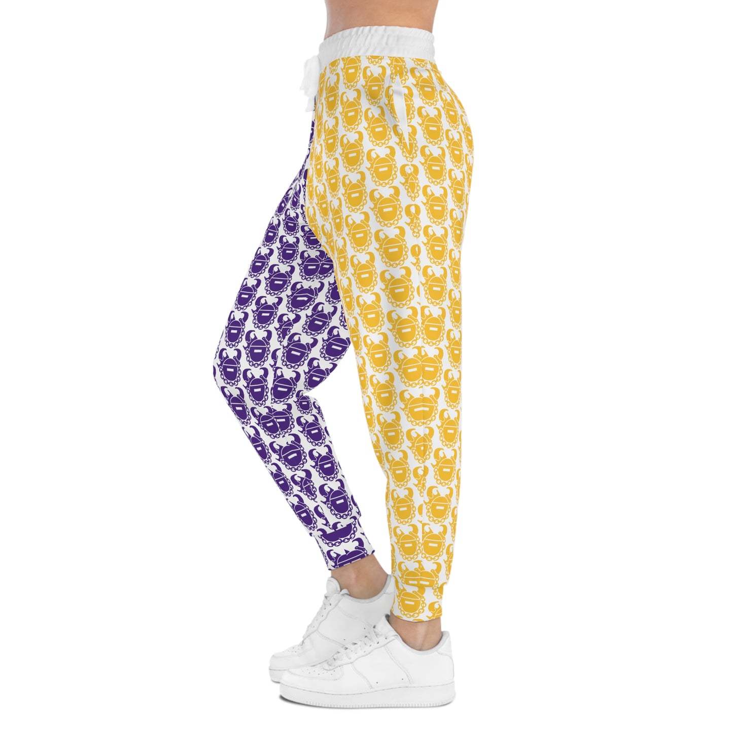 Unisex Athletic Joggers - Purple & Gold Helmets