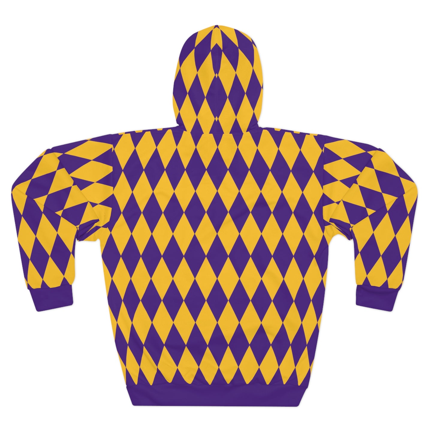 Unisex Pullover Hoodie - Purple/Gold Diamonds - The Original