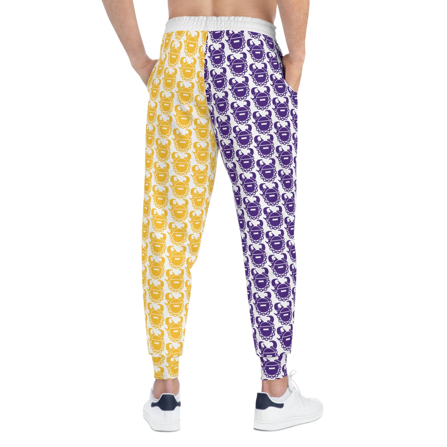 Unisex Athletic Joggers - Purple & Gold Helmets