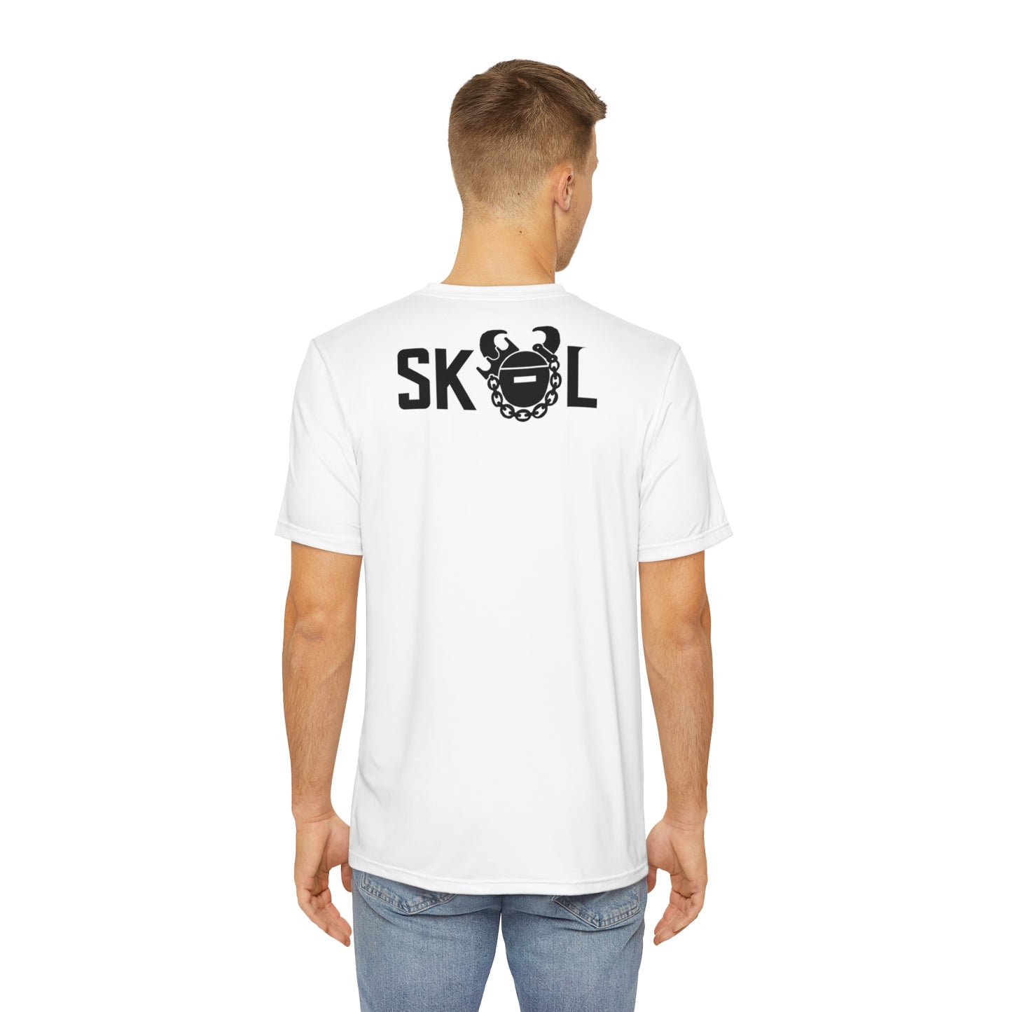 Men's Polyester Tee - White - Sunday FUNday