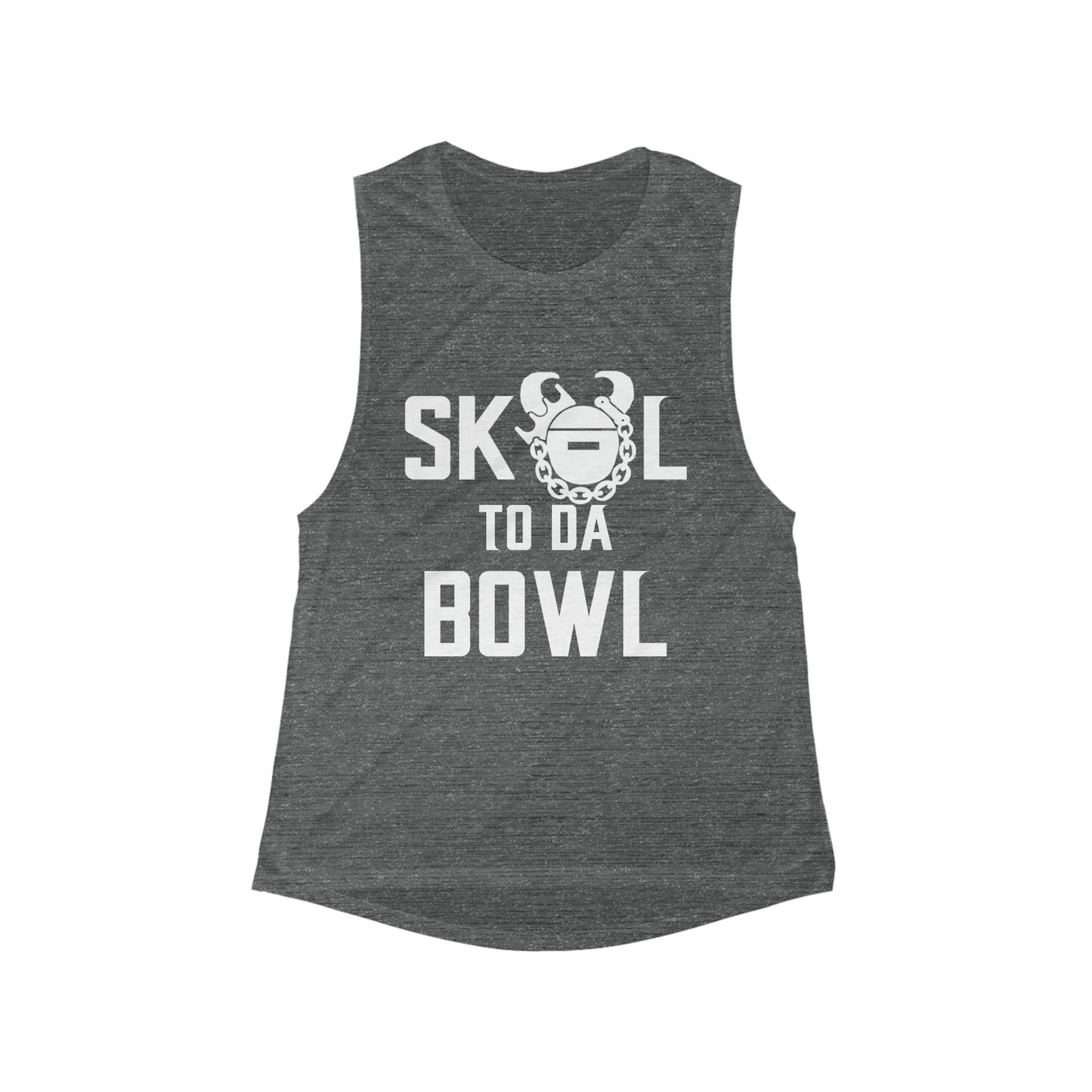 Women's Flowy Scoop Muscle Tank - to da BOWL