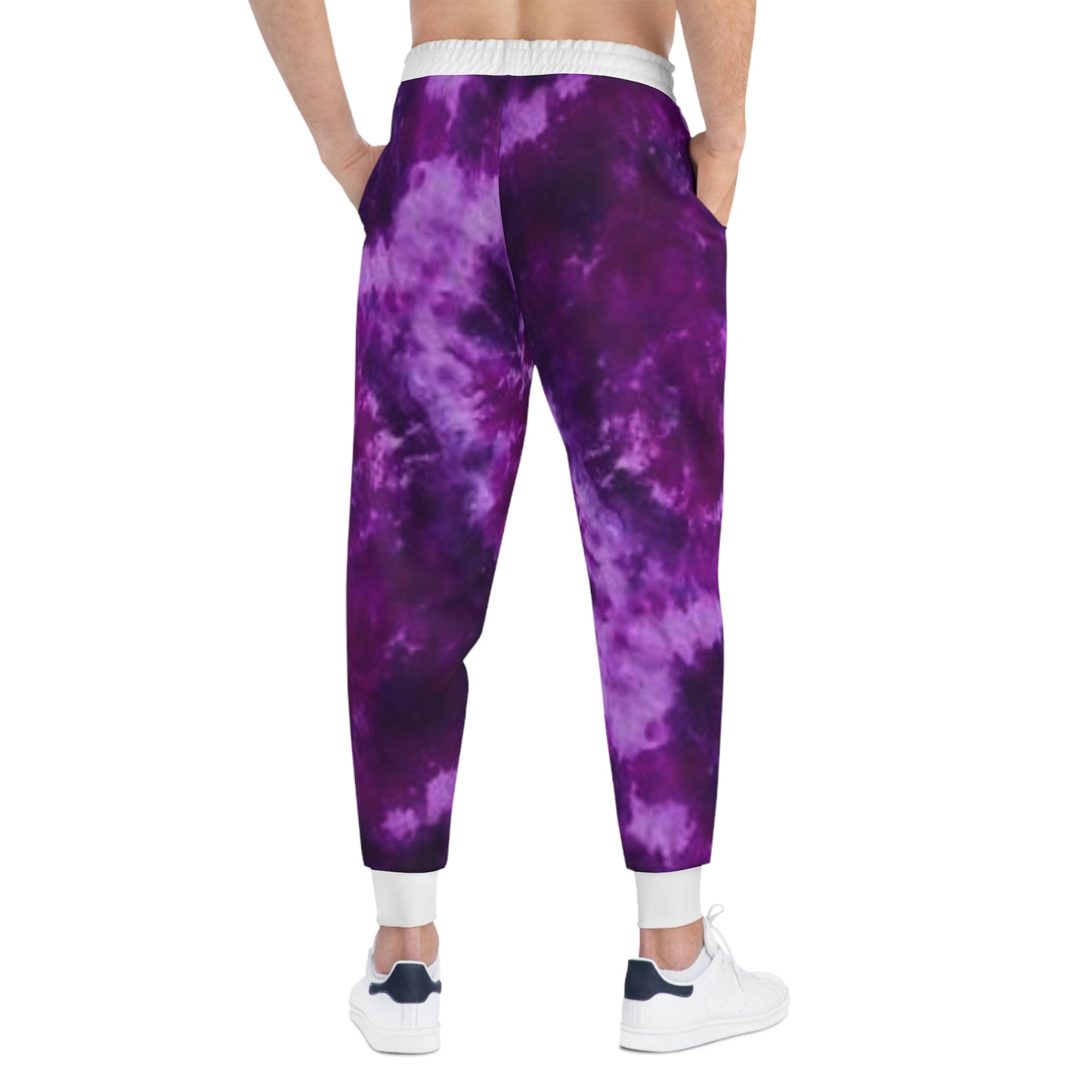 Unisex Athletic Joggers - Purple Tie-Dye