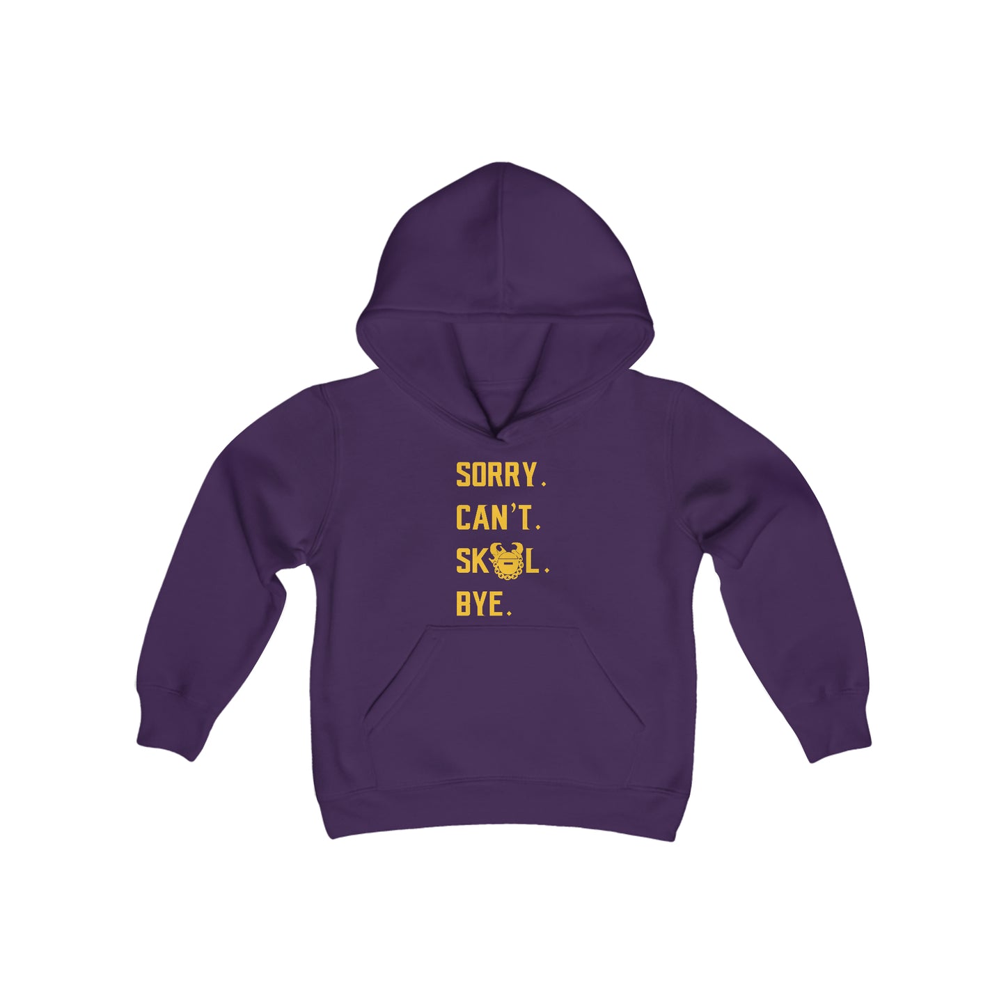 Youth Heavy Blend Hoodie - Sorry. Can't. Bye.