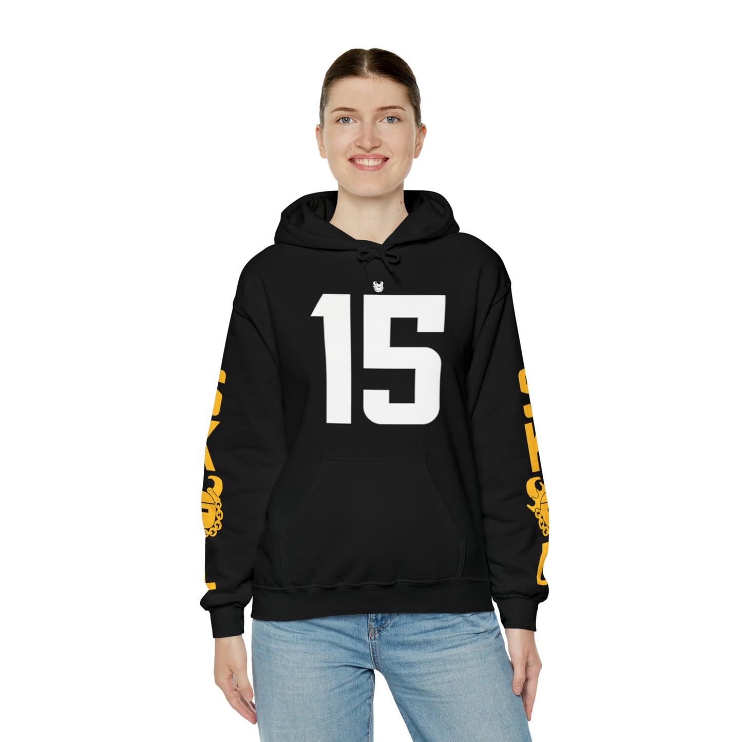 Unisex Heavy Blend™ Hooded Sweatshirt - Jersey #15 + Original (Sleeves)