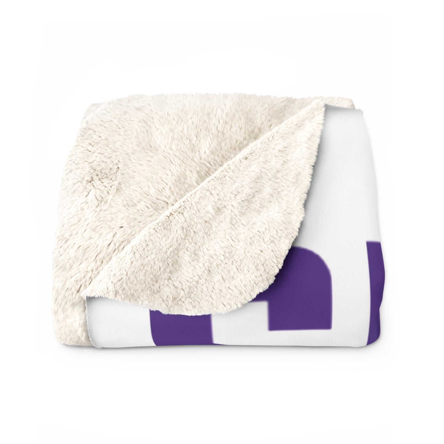 Sherpa Fleece Blanket - White - 4x