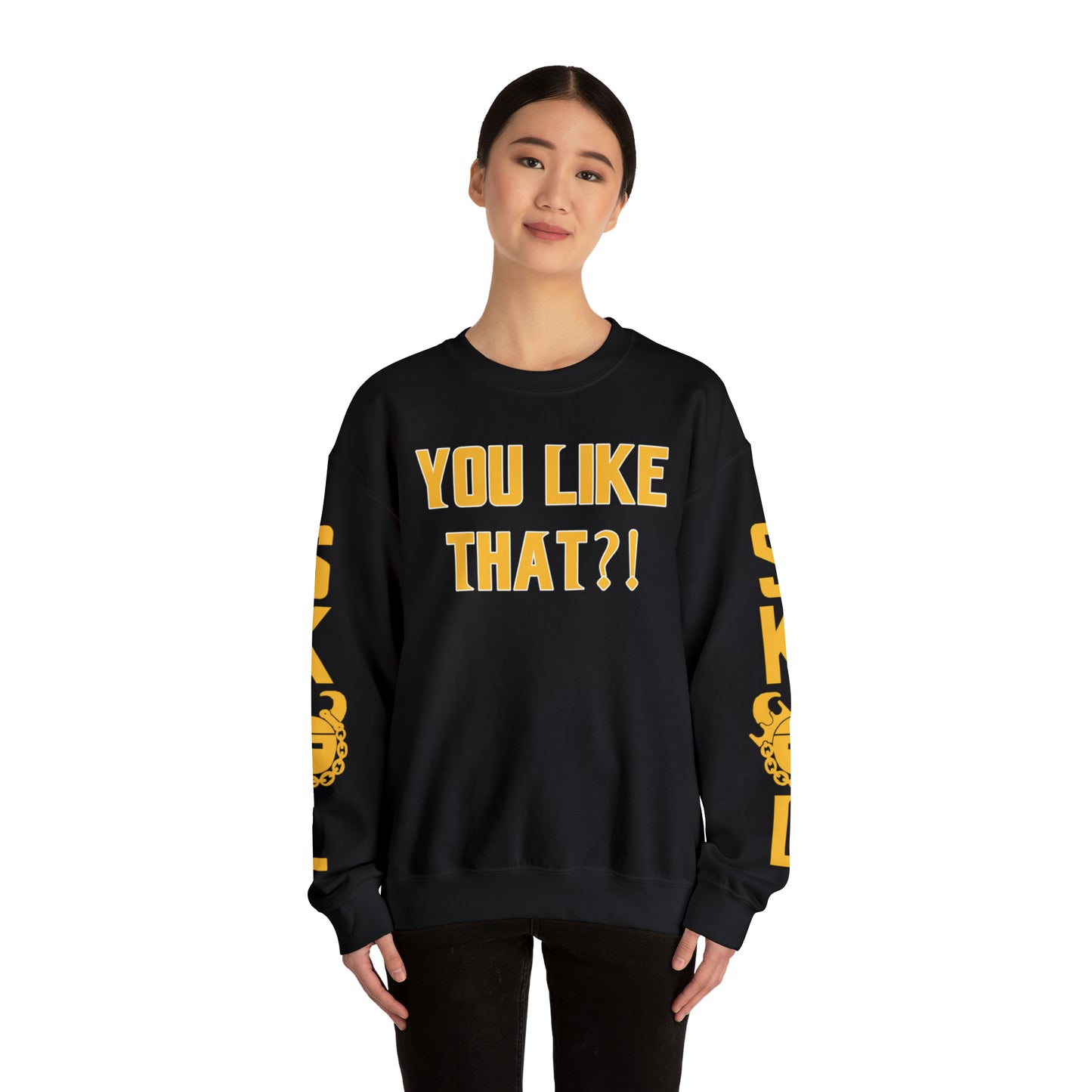 Unisex Heavy Blend™ Crewneck - YOU LIKE THAT?! + The Original (Sleeves)