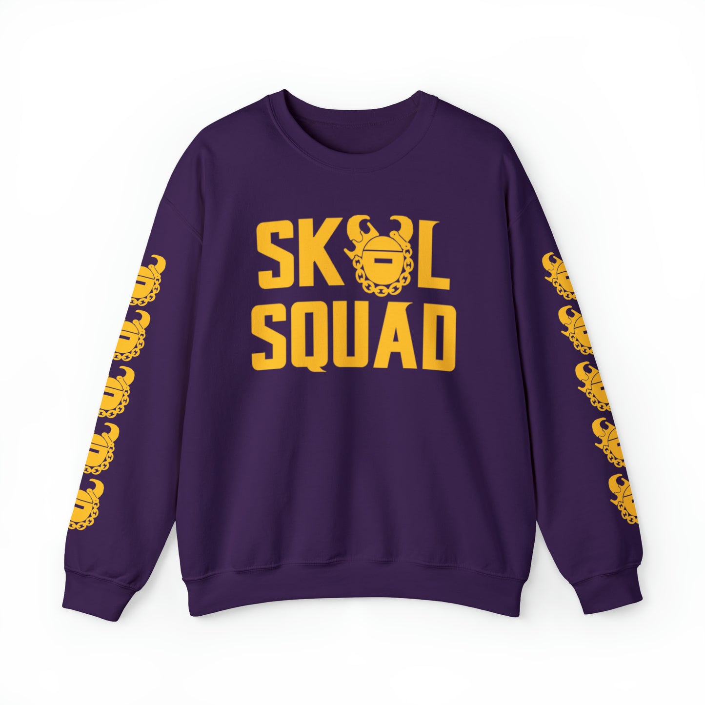 Unisex Heavy Blend™ Crewneck - SQUAD + Game Day Helmet (Sleeves)