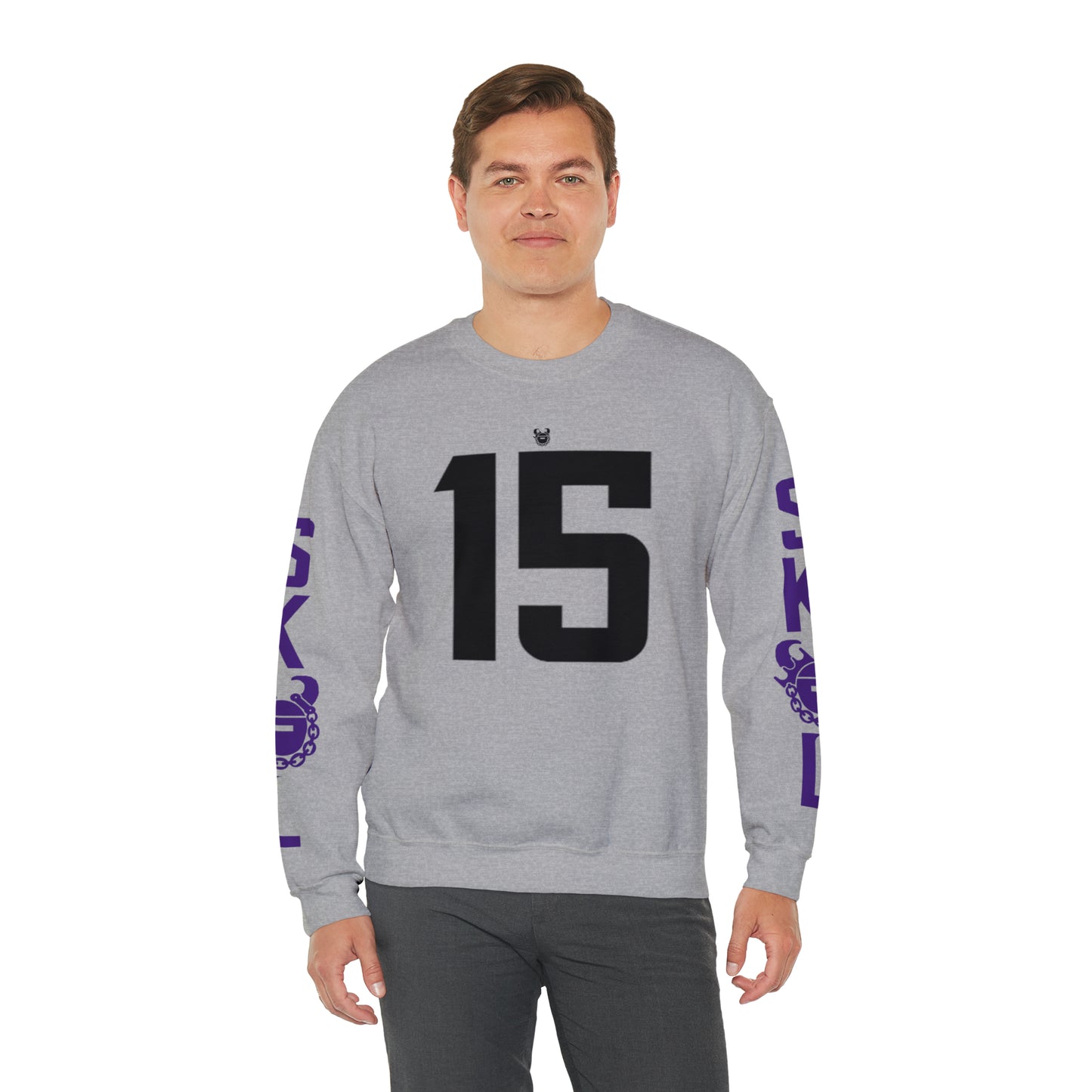 Unisex Heavy Blend™ Crewneck - Jersey #15 + The Original (Sleeves)