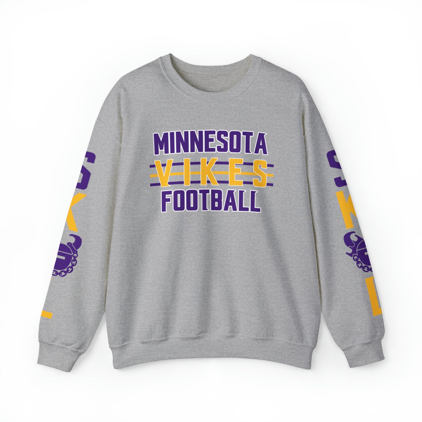 Unisex Heavy Blend™ Crewneck - Vikes Football + The Original (Sleeves)