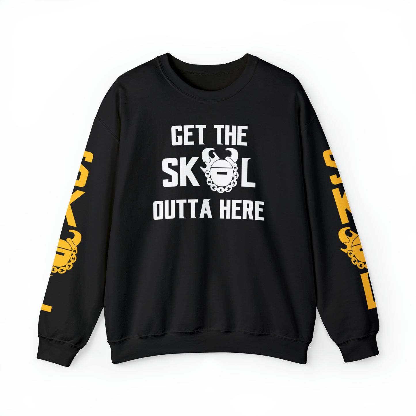 Unisex Heavy Blend™ Crewneck - Get OUTTA Here + The Original (Sleeves)