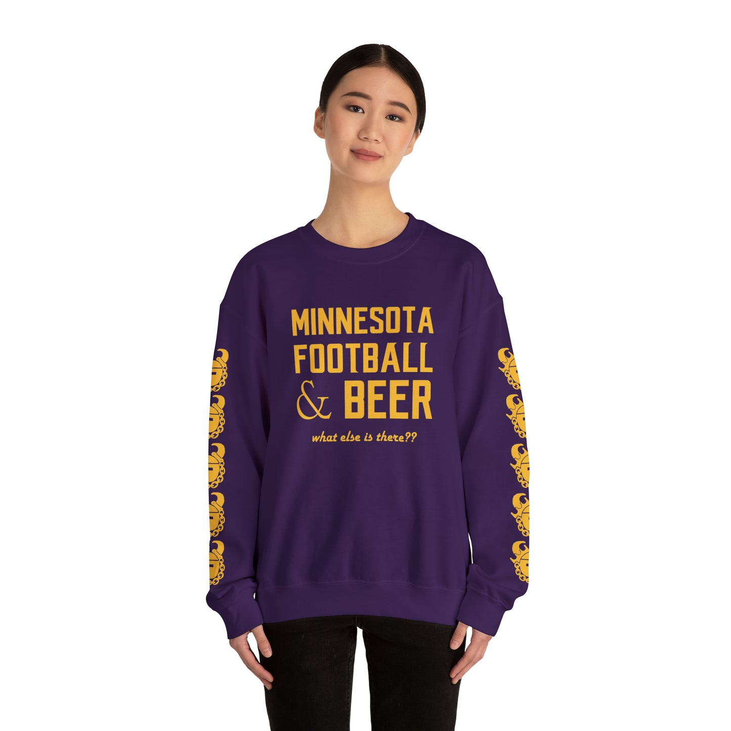 Unisex Heavy Blend™ Crewneck - What else is there?? + Game Day Helmet (Sleeves)