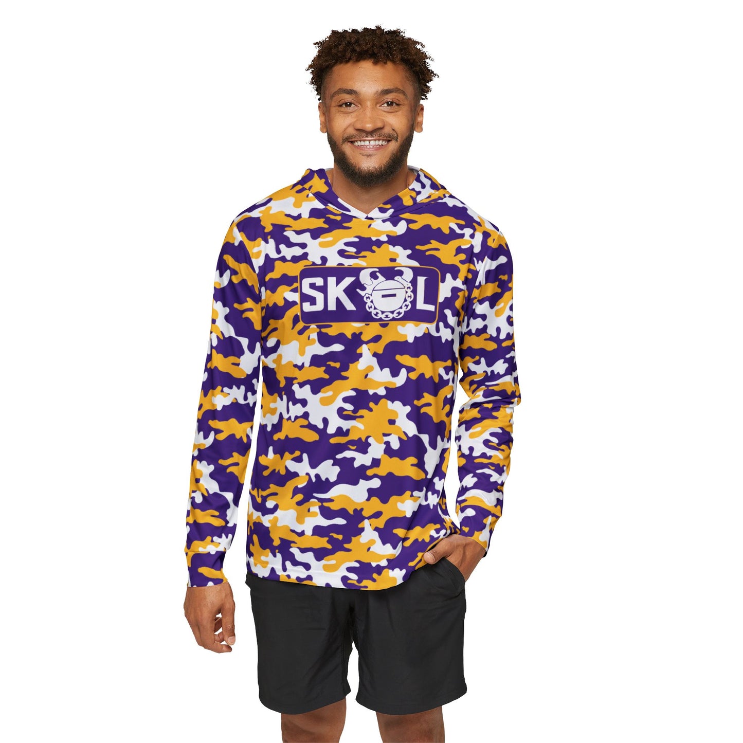 Men's Sports Warmup Hoodie - Camo