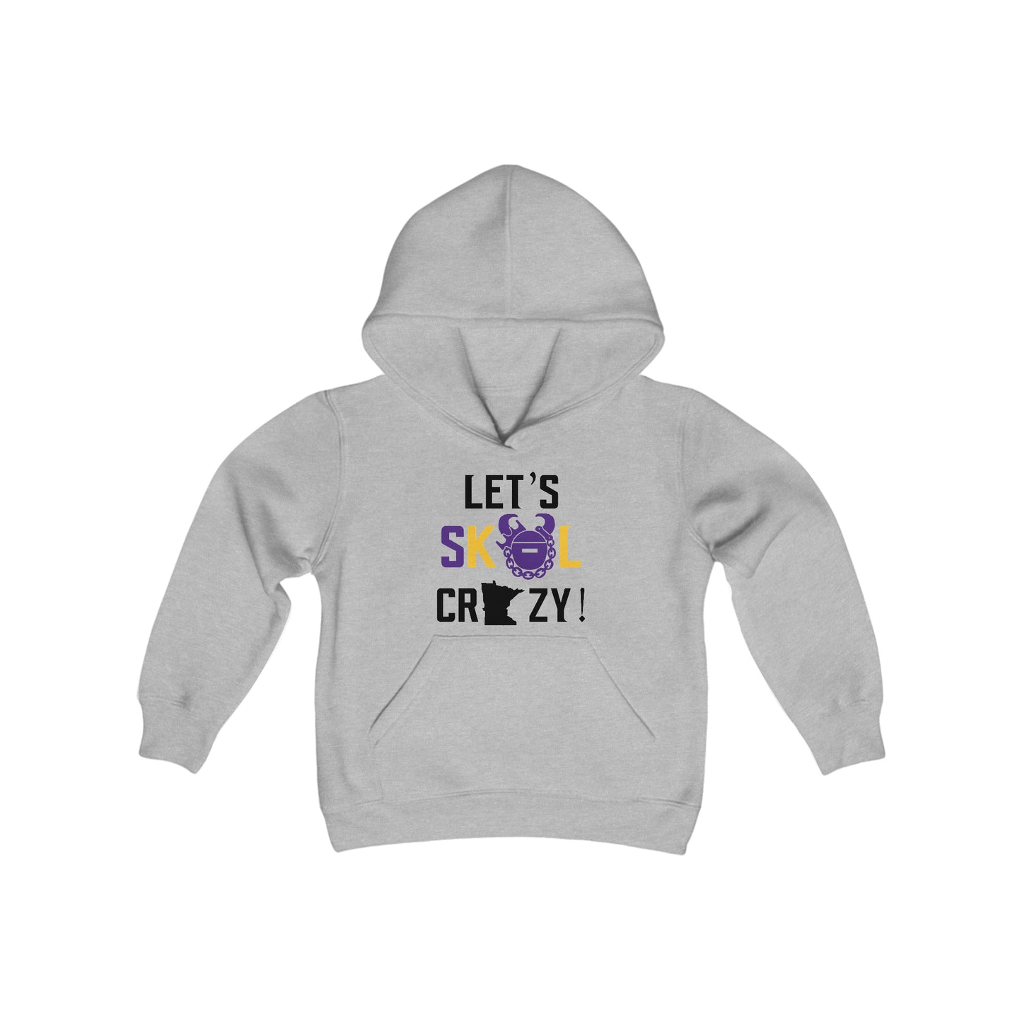 Youth Heavy Blend Hoodie - Let's go Crazy!