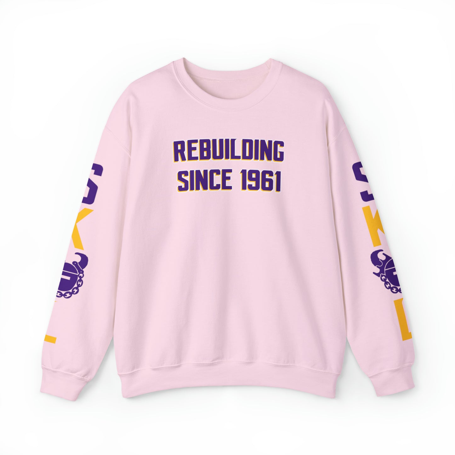 Unisex Heavy Blend™ Crewneck - Rebuilding Since 1961 + The Original (Sleeves)