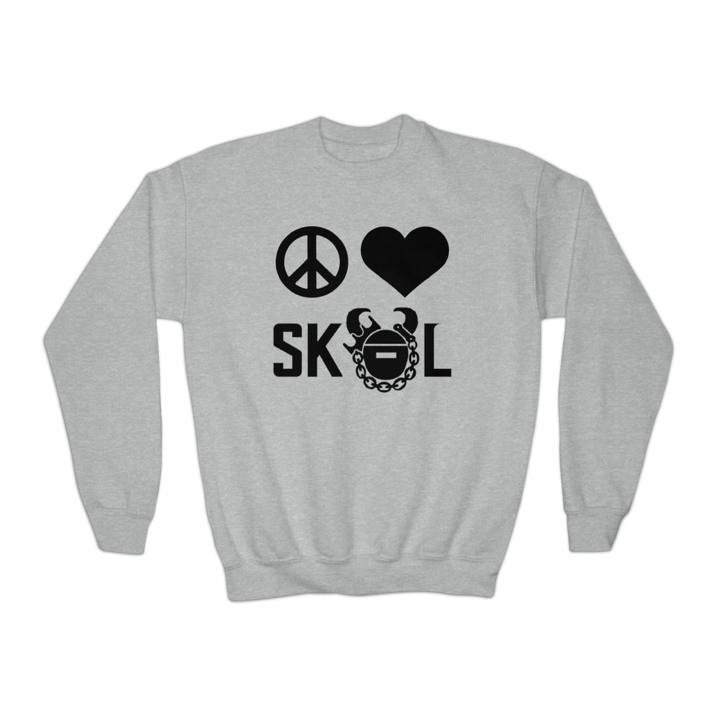 Youth Crewneck - Peace & Love