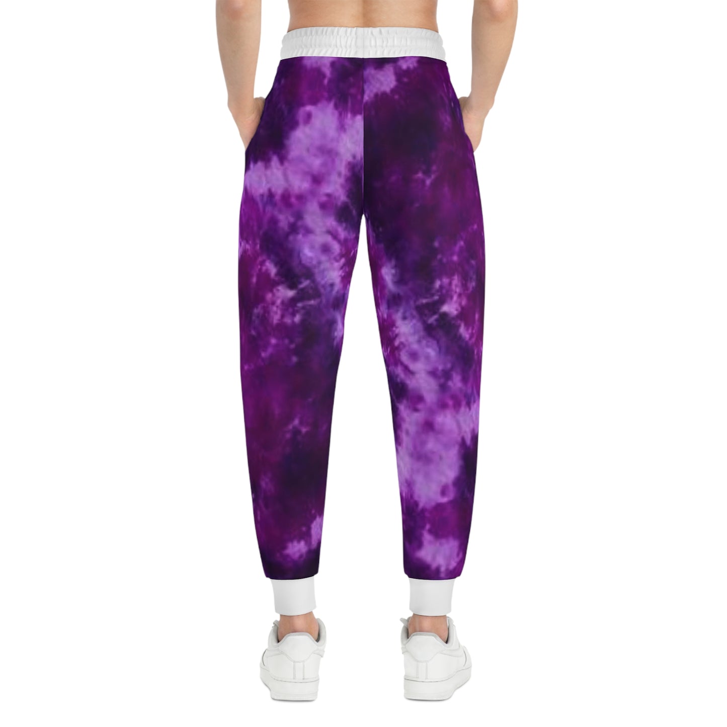 Unisex Athletic Joggers - Purple Tie-Dye