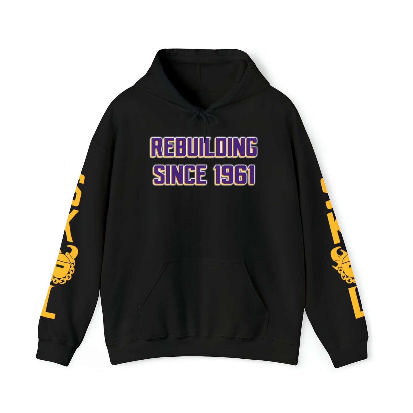 Unisex Heavy Blend™ Hooded Sweatshirt - Rebuilding Since 1961 + Original (Sleeves)