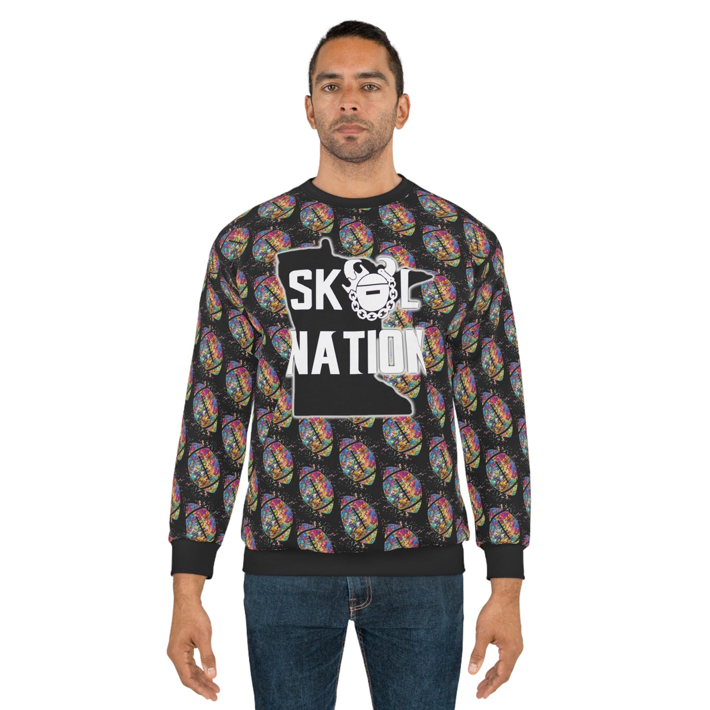 Unisex Crewneck - Color Blast Football - MN Nation