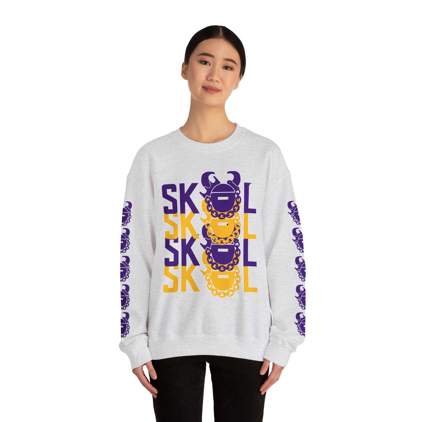 Unisex Heavy Blend™ Crewneck - 4x + Game Day Helmet (Sleeves)
