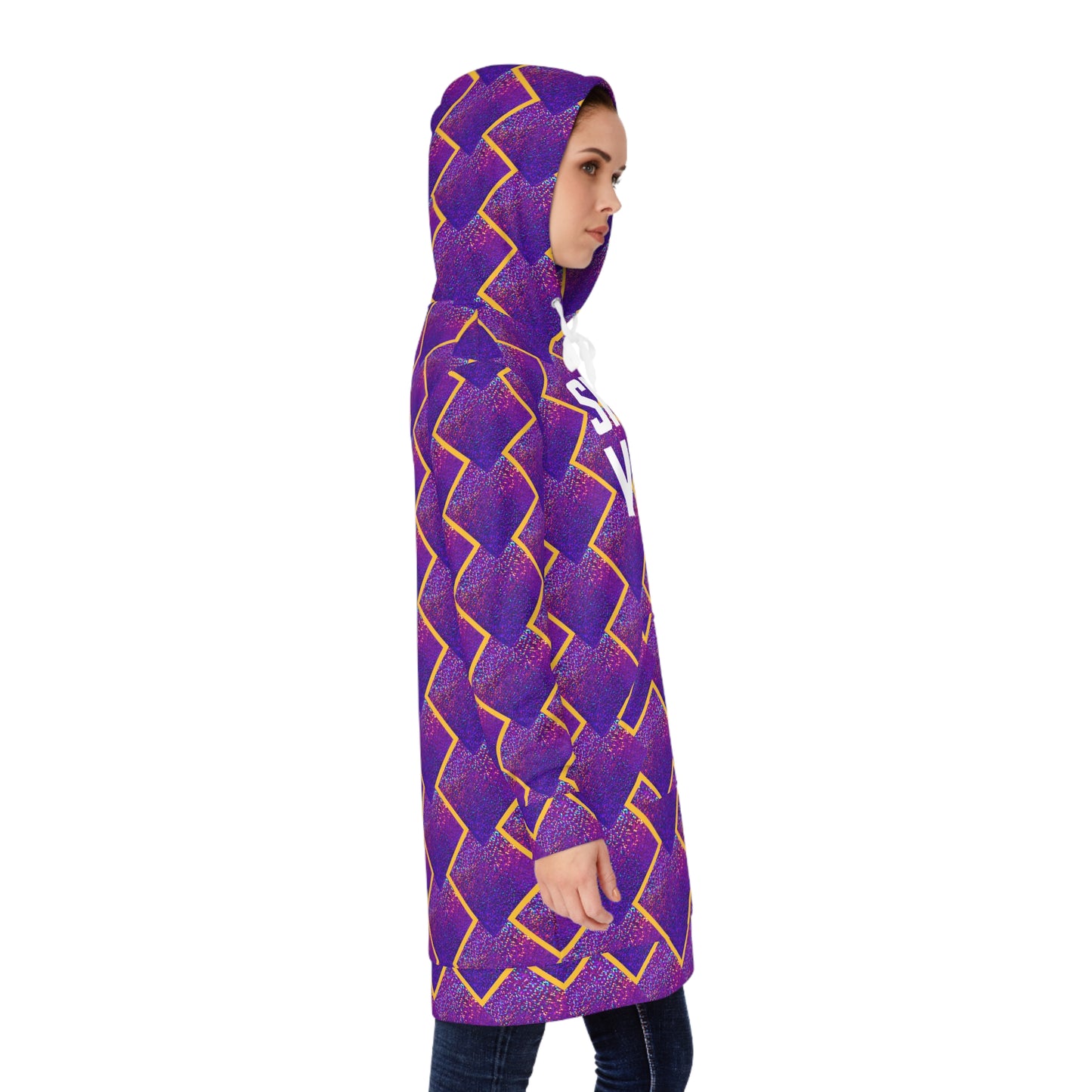 Hoodie Dress - Purple Sparkle - Vikes