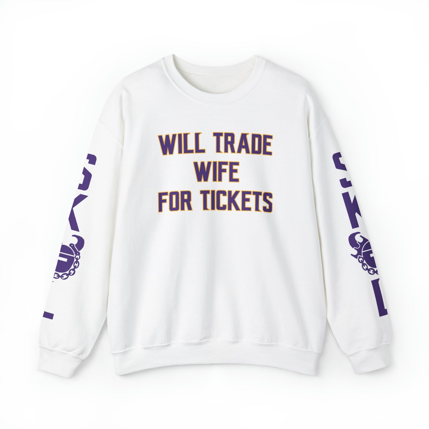 Unisex Heavy Blend™ Crewneck - Wife for Tickets + The Original (Sleeves)