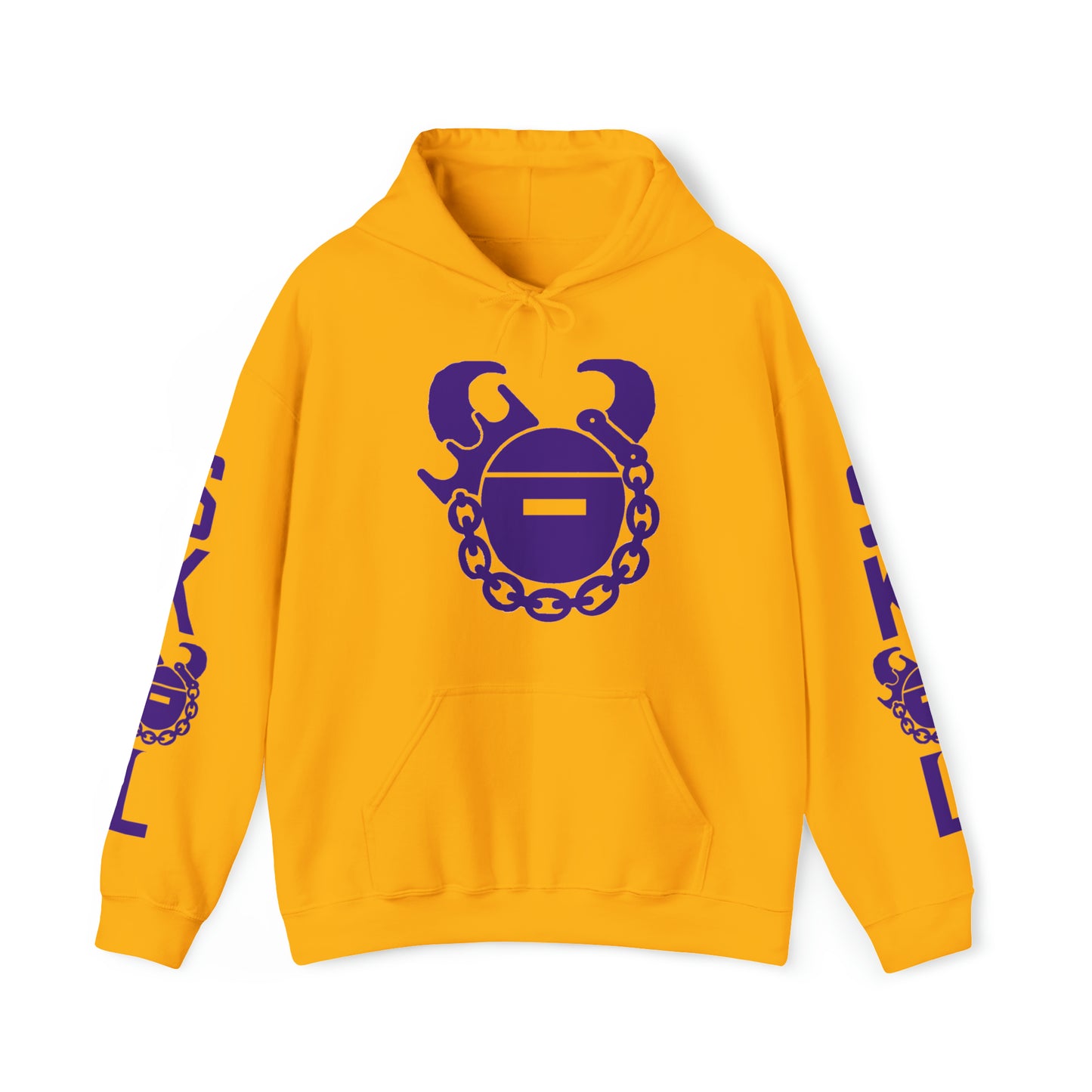 Unisex Heavy Blend™ Hooded Sweatshirt - Game Day Helmet + Original (Sleeves)