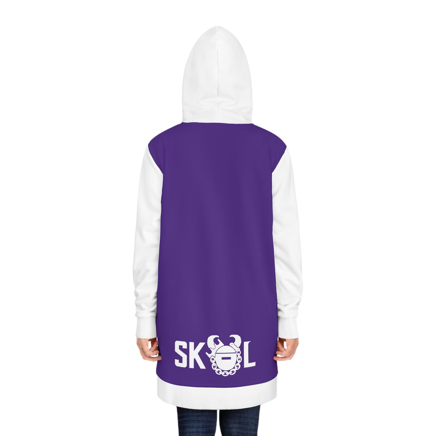 Hoodie Dress - Purple/White - Just ONE