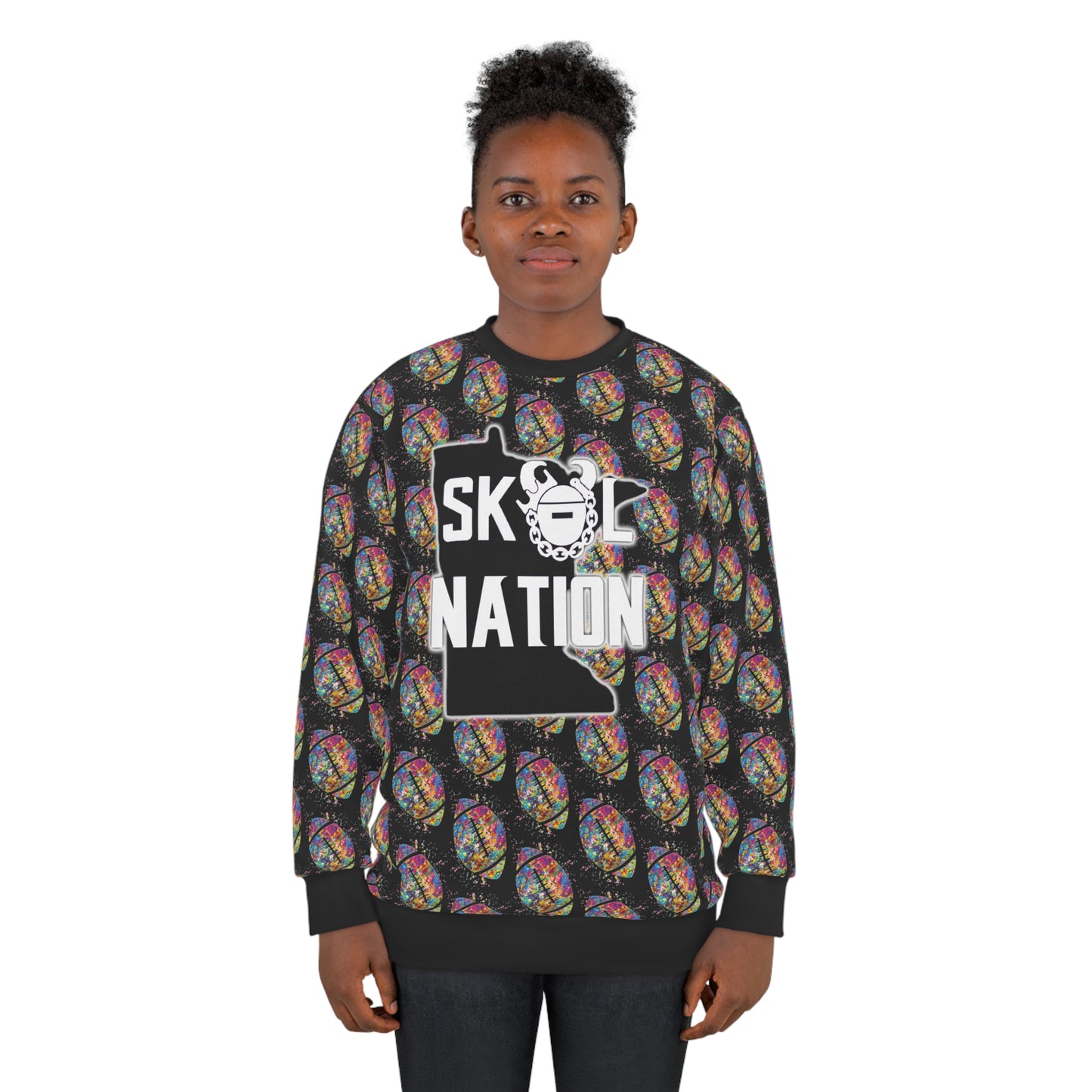 Unisex Crewneck - Color Blast Football - MN Nation