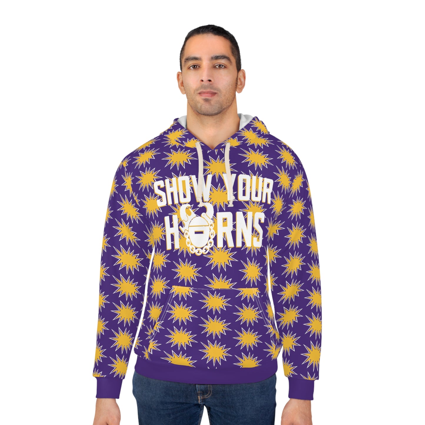 Unisex Pullover Hoodie - Booms - Show Your Horns