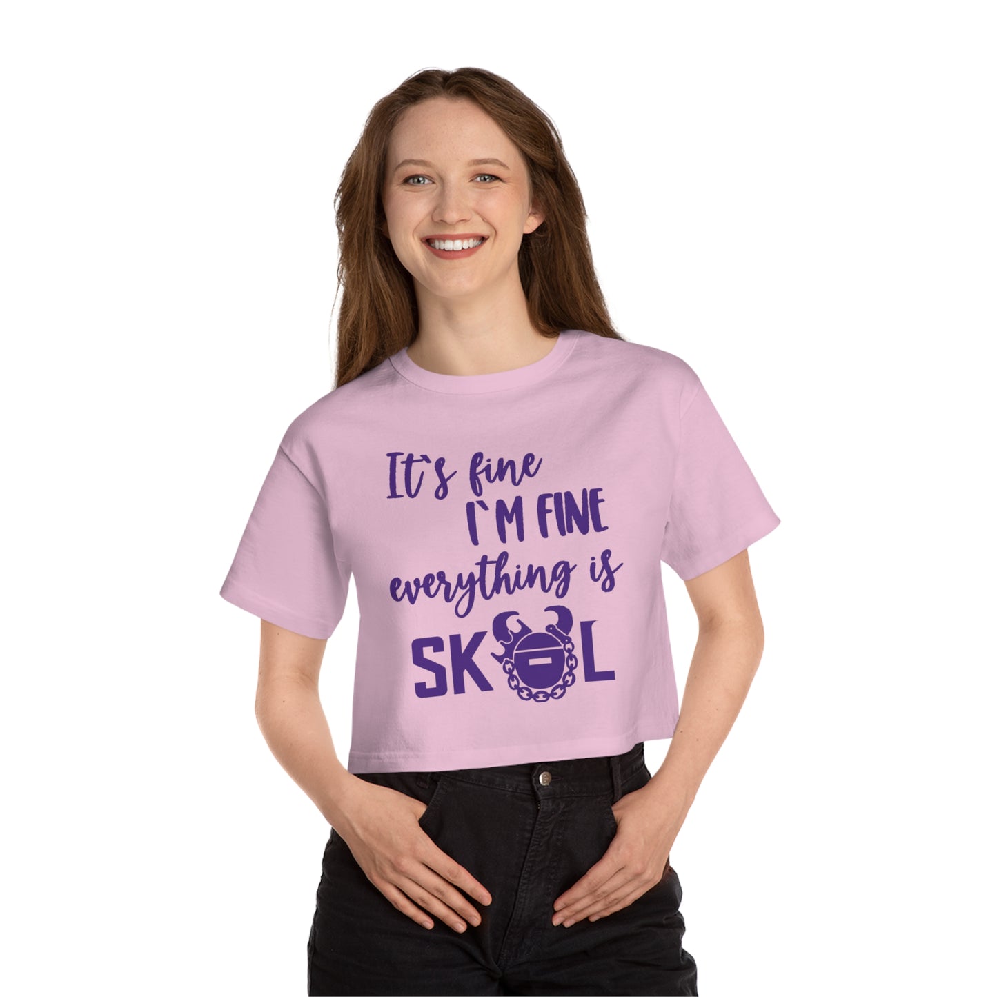 Women's Champion Heritage Cropped Top - It's Fine