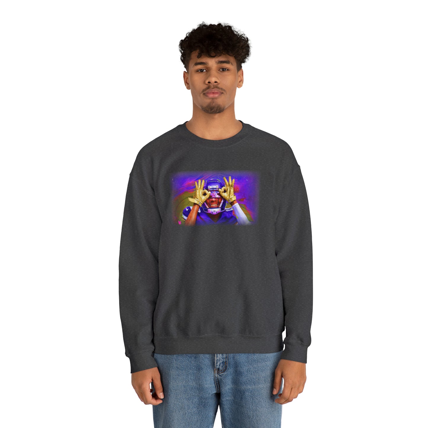 Unisex Heavy Blend™ Crewneck - Griddy (Color Blast)