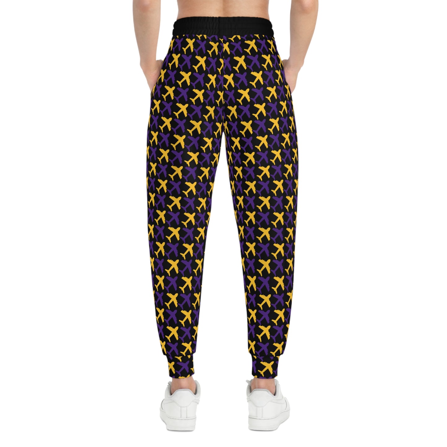 Unisex Athletic Joggers - Black/Jet Planes