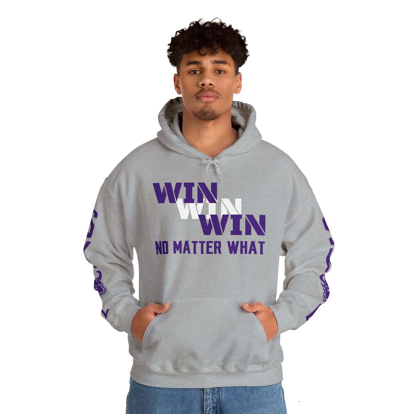 Unisex Heavy Blend™ Hooded Sweatshirt - No Matter What + Original (Sleeves)