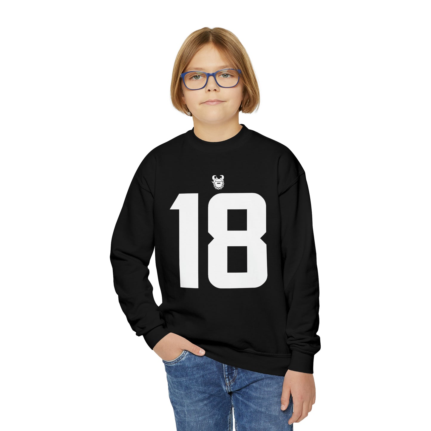 Youth Crewneck - Jersey #18