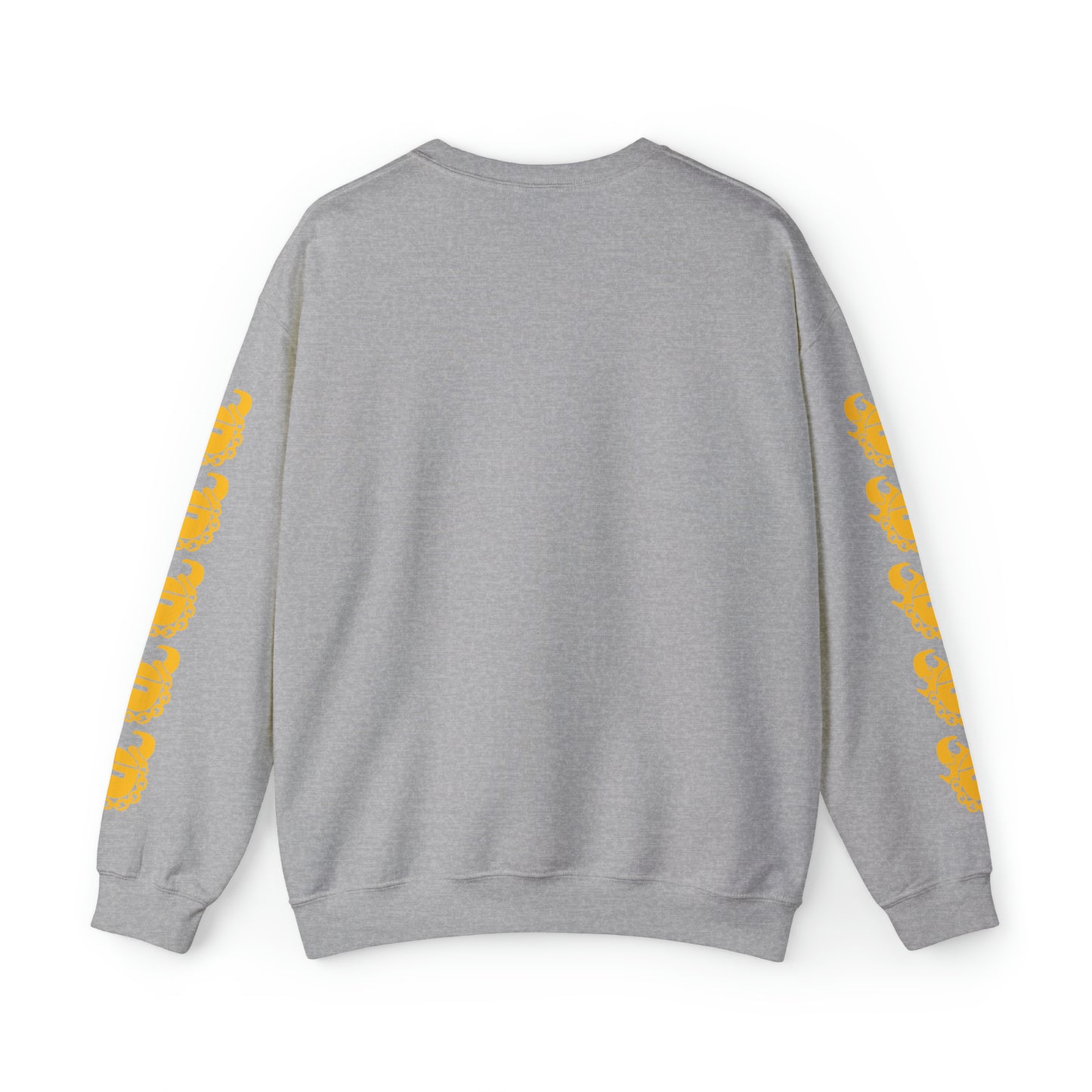 Unisex Heavy Blend™ Crewneck - Skyline + Game Day Helmet (Sleeves)