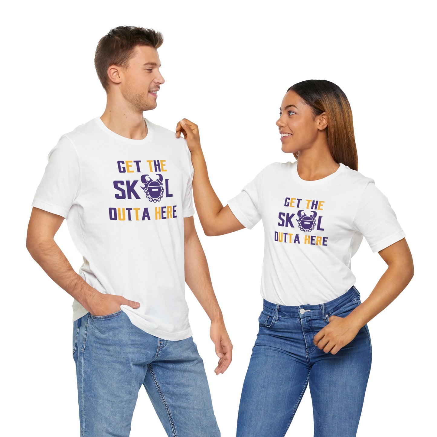Unisex Jersey Short Sleeve Tee - Get OUTTA Here