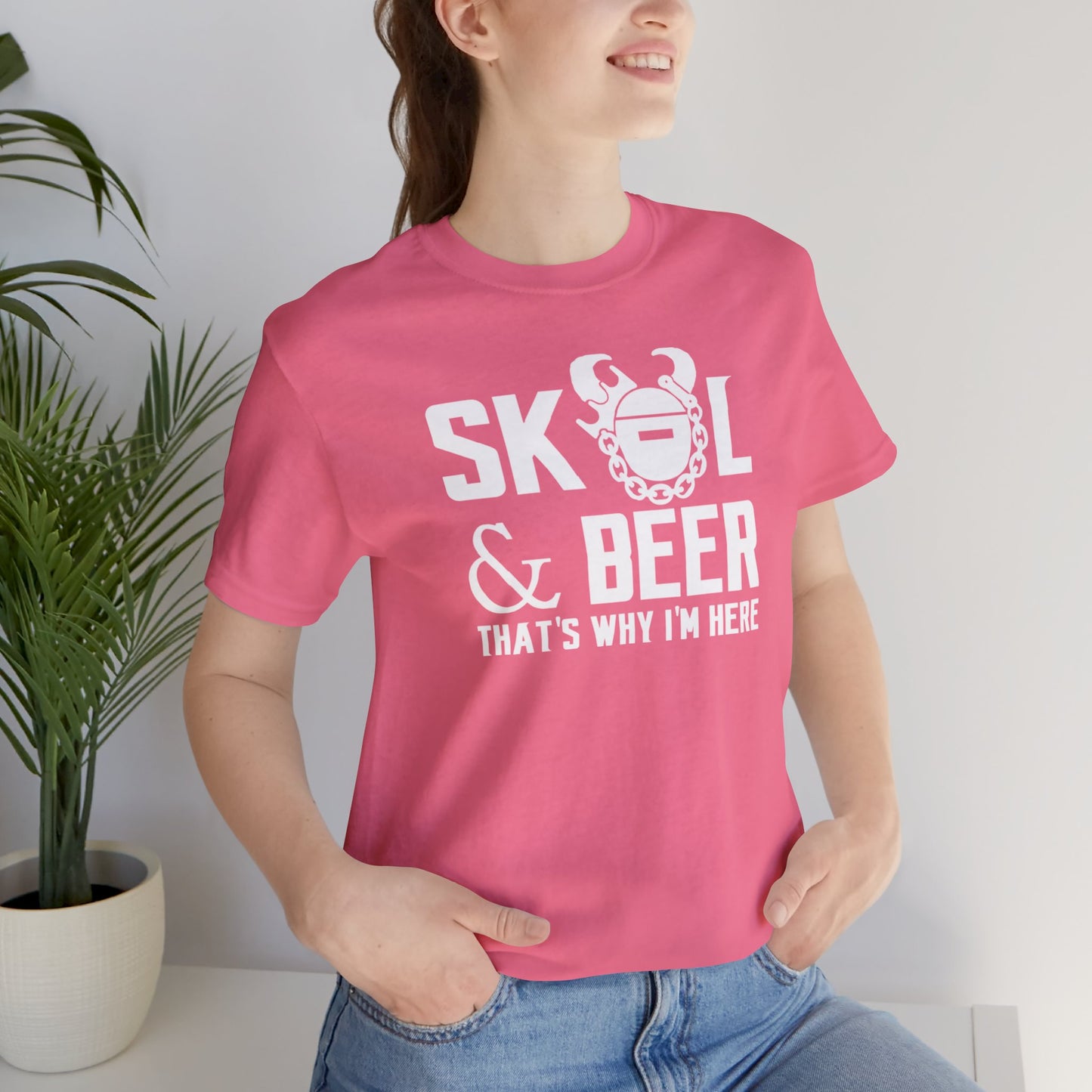 Unisex Jersey Short Sleeve Tee - Football & BEER