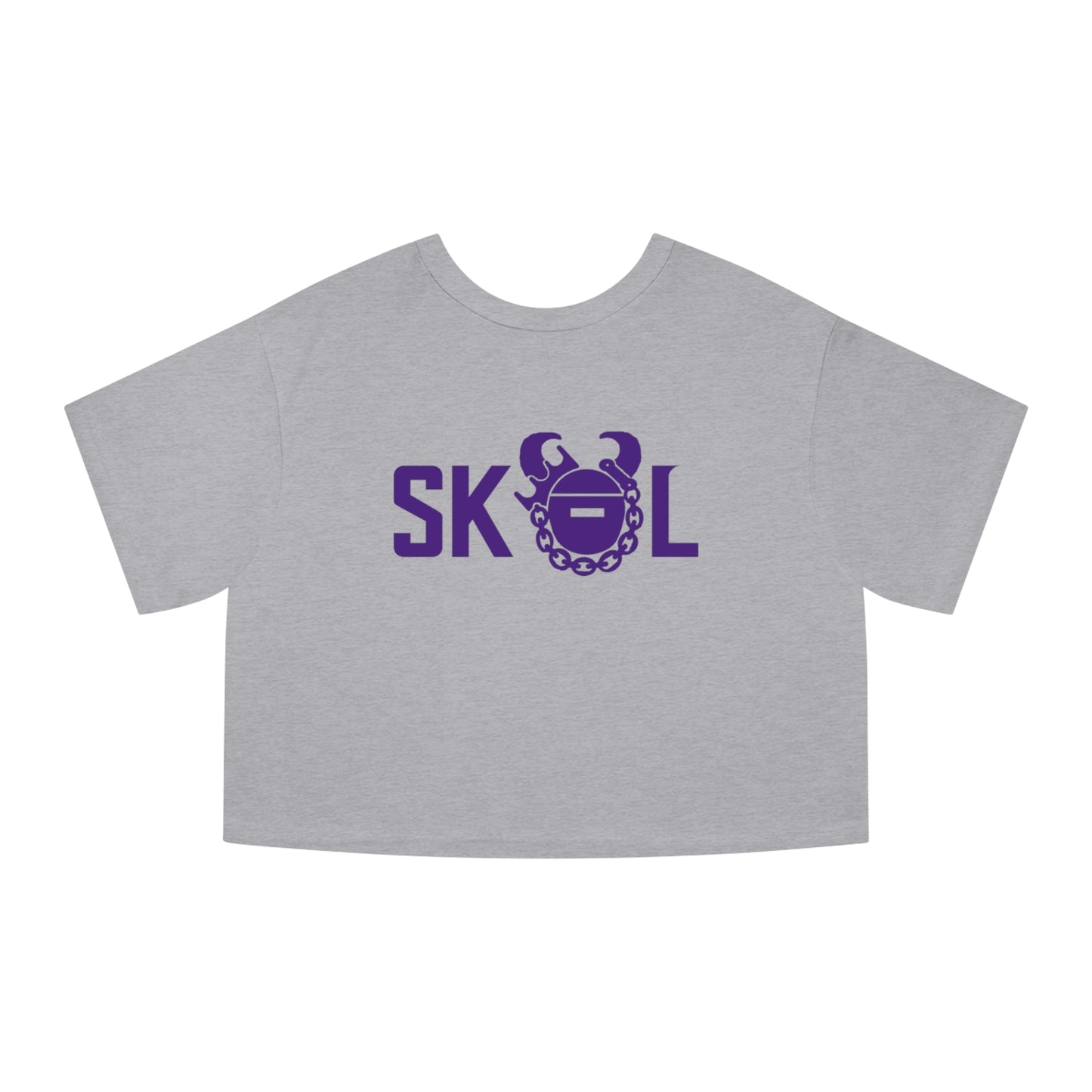 Women's Champion Heritage Cropped Top - Vikes Football
