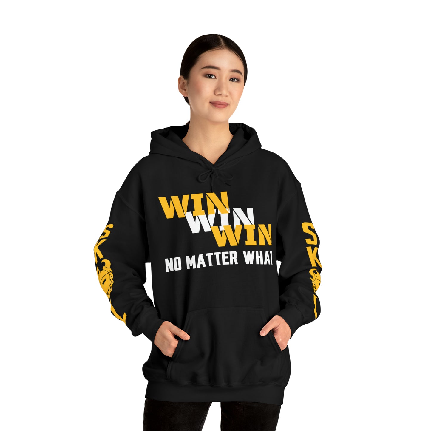 Unisex Heavy Blend™ Hooded Sweatshirt - No Matter What + Original (Sleeves)