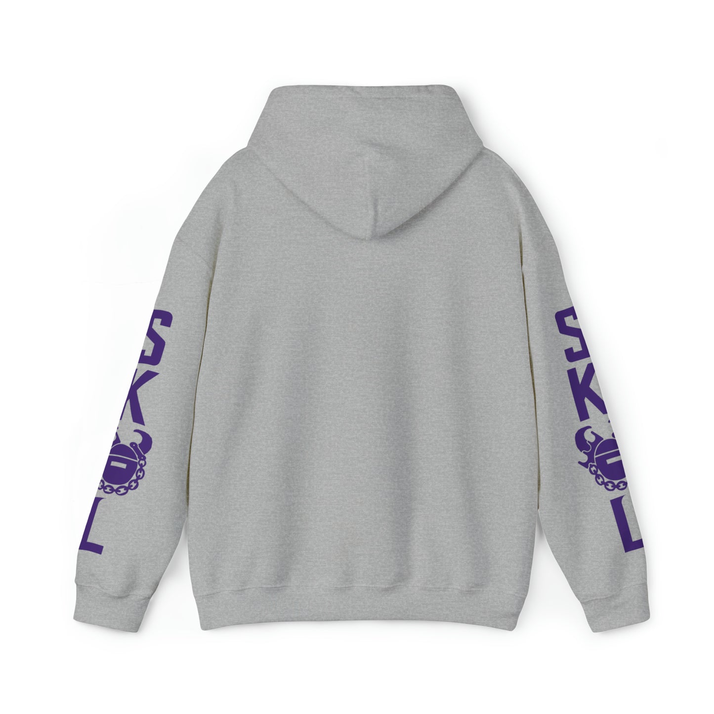 Unisex Heavy Blend™ Hooded Sweatshirt - Get OUTTA Here + Original (Sleeves)