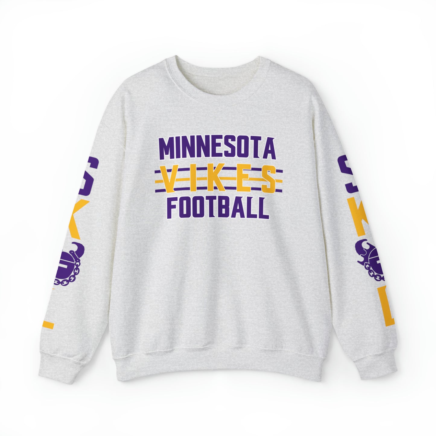 Unisex Heavy Blend™ Crewneck - Vikes Football + The Original (Sleeves)