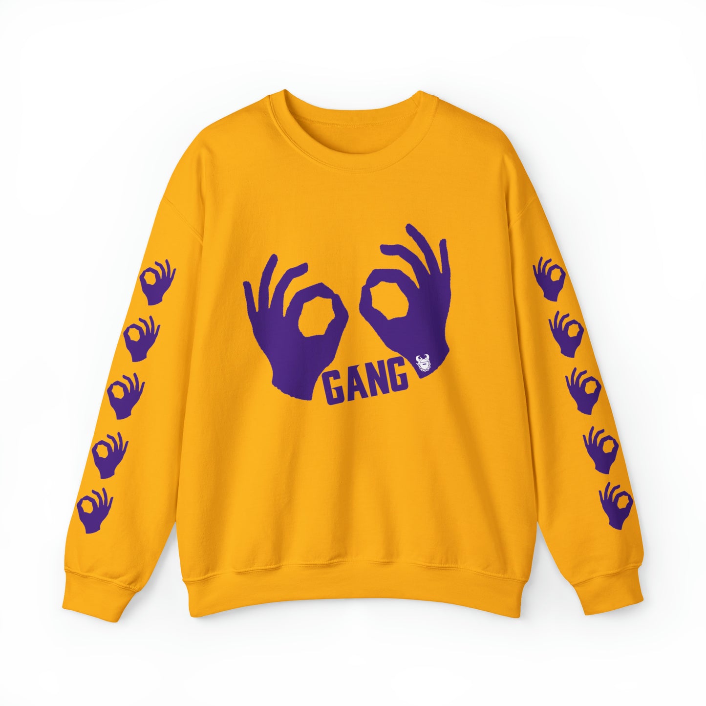 Unisex Heavy Blend™ Crewneck - Griddy Gang + Hands (Sleeves)