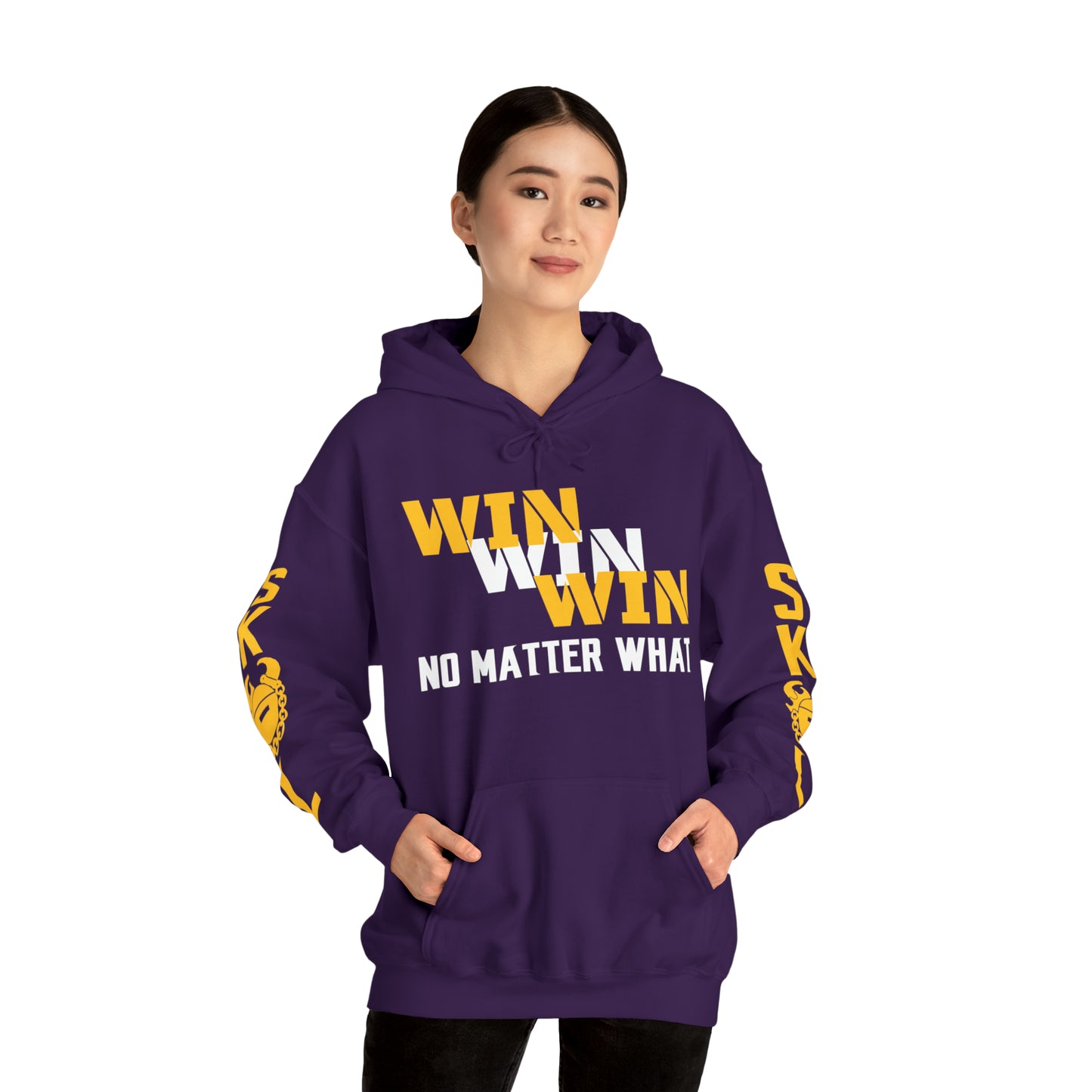 Unisex Heavy Blend™ Hooded Sweatshirt - No Matter What + Original (Sleeves)
