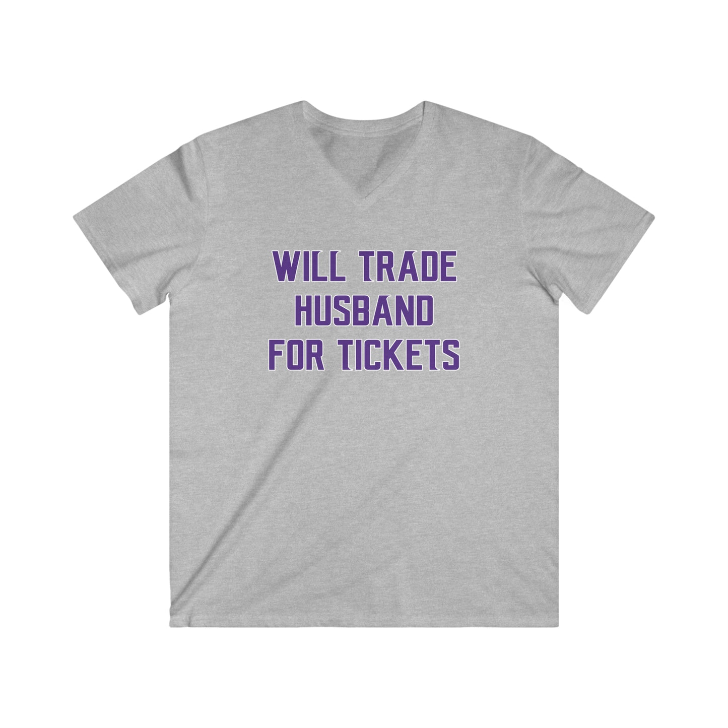 Men's Fitted V-Neck Short Sleeve - Husband for Tickets